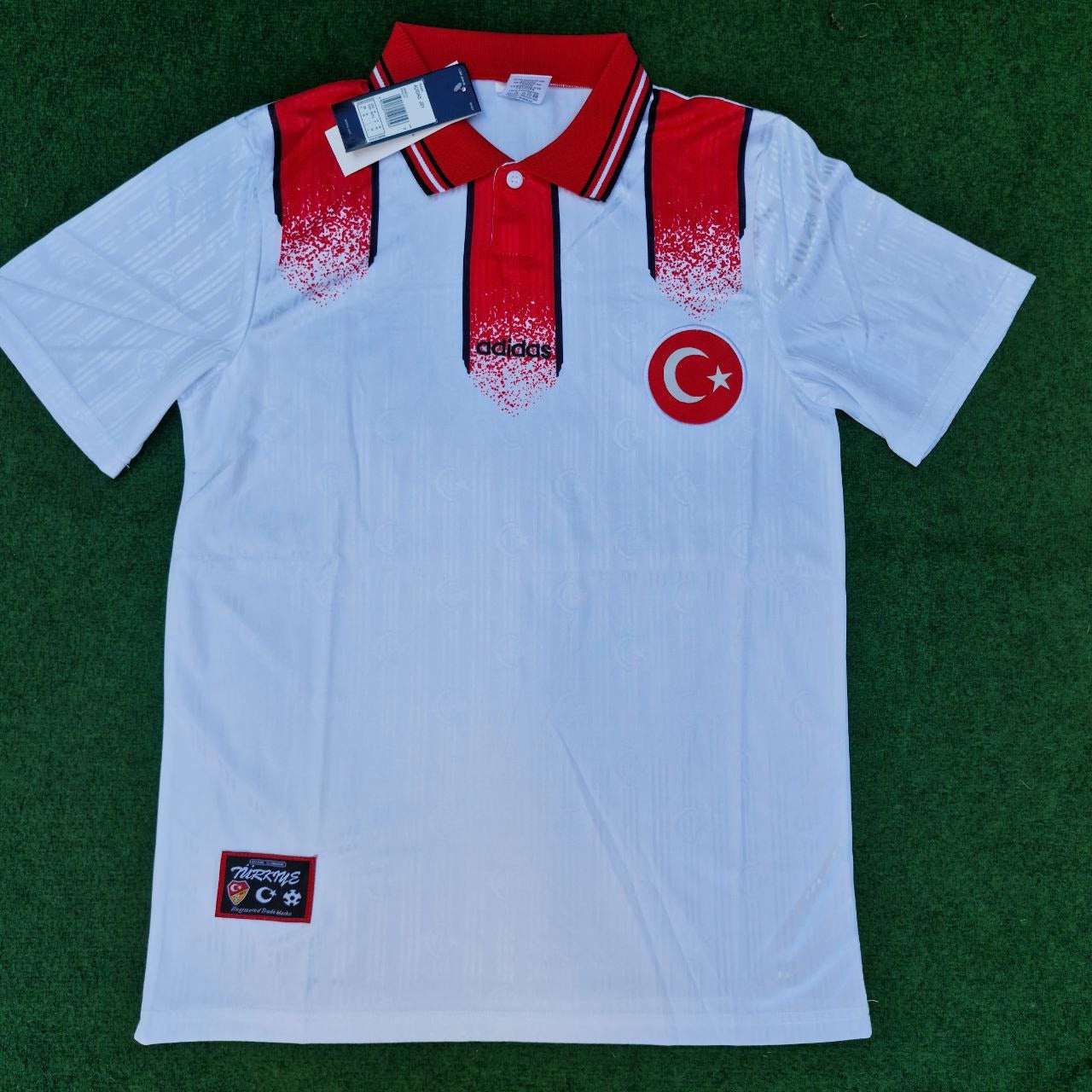 Türkiye Turkey Retro Beyaz Özel Forma Football Jersey Maglia Trikot Maillot