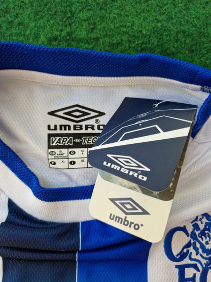 Didier Drogba 15 Chelsea Away 2004 Retro White Long Sleeve Jersey Trikot Kit Maillot Soccer Shirt