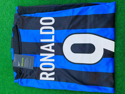 Ronaldo Nazario El Fenomeno R9 - Maillot rétro Inter Trikot Maillot Maglia Maillot de football