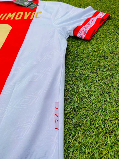 Zlatan Ibrahimovic Ajax Retro Golden Printing Jersey Trikot Soccer Shirt