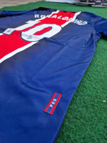 Ronaldinho Gaucho Retro Black Football Jersey Kit