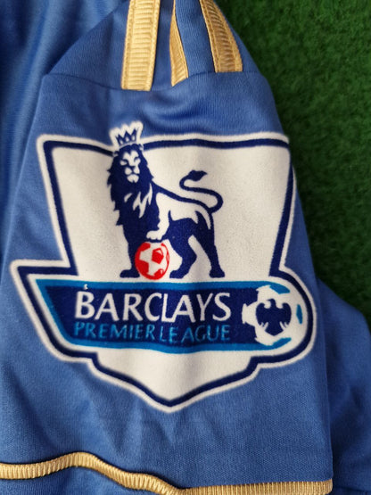 Eden Hazard Chelsea 2012-13 Premier League Patch Blue Retro Football Jersey