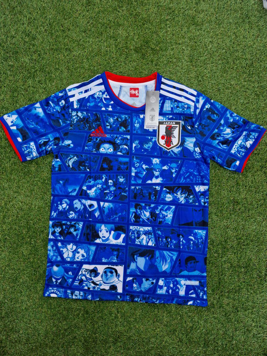 Japanisches blaues Anime-Trikot