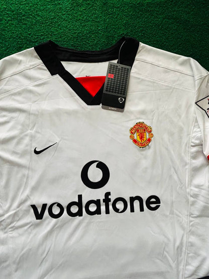 Diego Forlan Manchester United 2002 2004 Vodafone Sponsor Retro Jersey