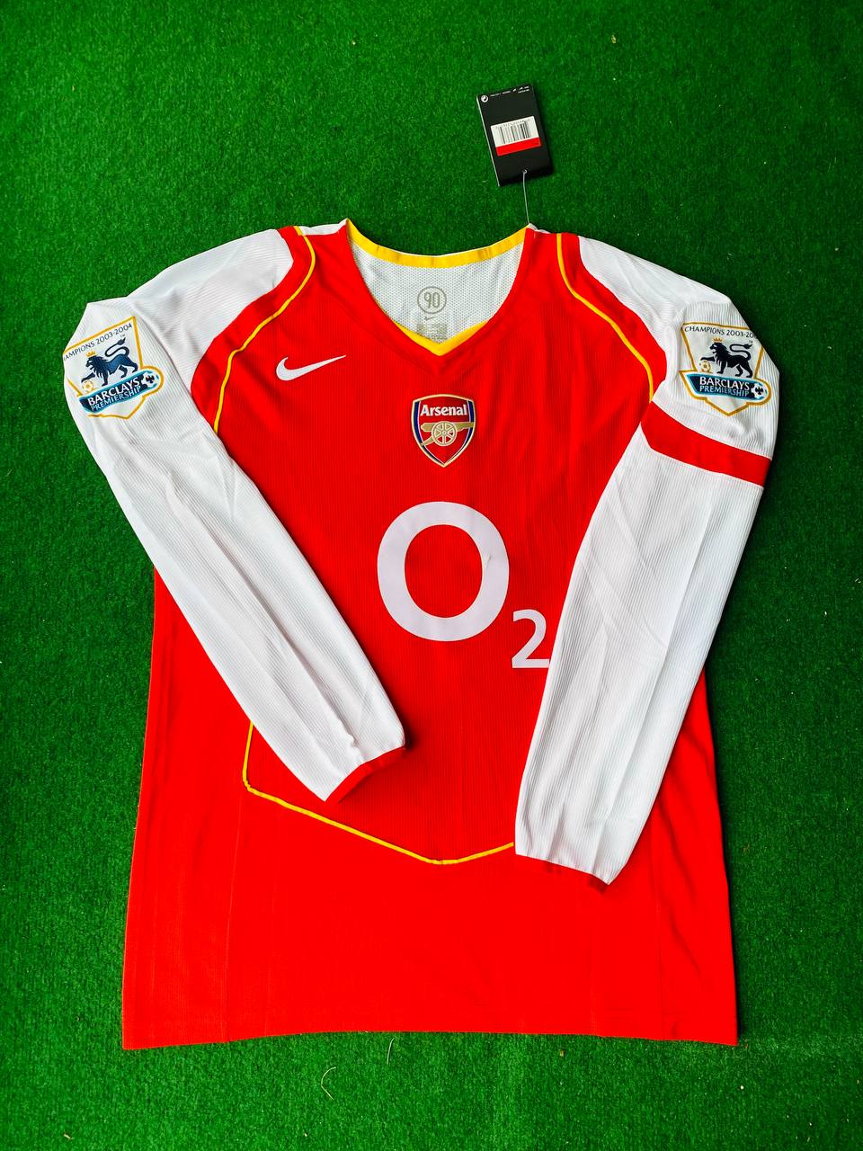 Thierry Henry Arsenal Retro Long Sleeve  Football Jersey
