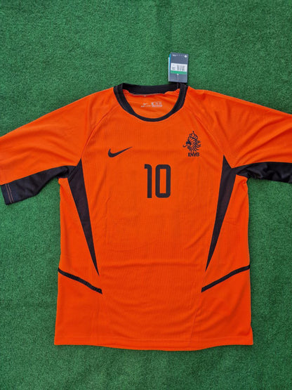 Dennis Bergkamp Netherlands 2002 World Cup Retro Jersey Maillot Trikot Maglia