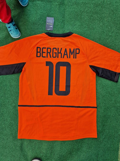 Dennis Bergkamp Netherlands 2002 World Cup Retro Jersey Maillot Trikot Maglia