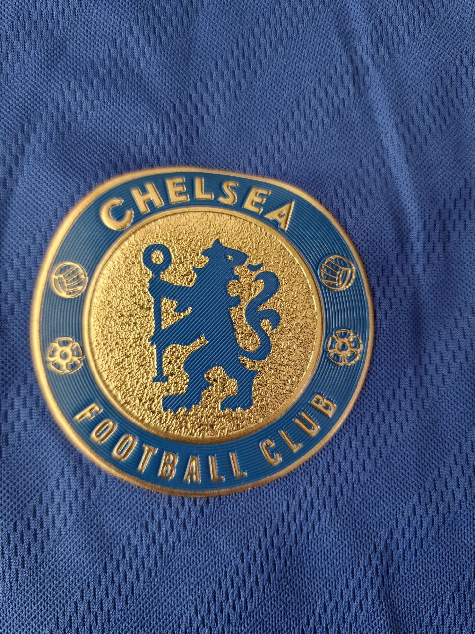 Eden Hazard Chelsea 2013 Premier League Patch Blue Retro Football Jersey