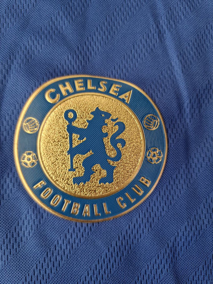 Eden Hazard Chelsea 2012-13 Premier League Patch Blue Retro Football Jersey