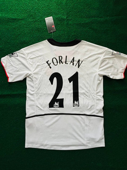 Diego Forlan Manchester United 2002 2004 Vodafone Sponsor Retro Jersey
