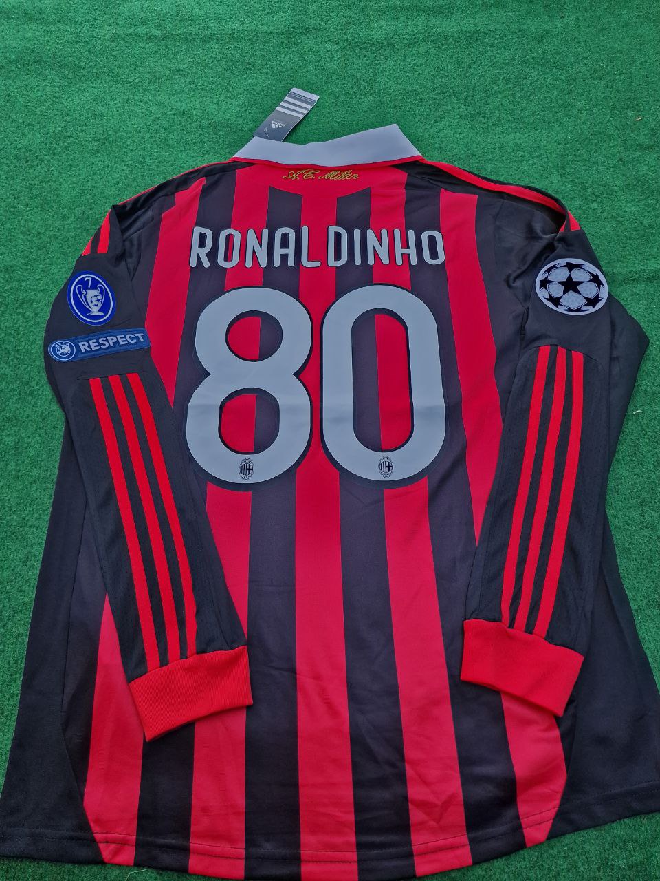 10/11 Ronaldinho AC Milan Retro Jersey Maillot Trikot Maglia