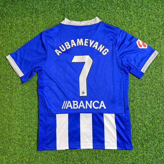 Pierre-Emerick Aubameyang Deportivo 2026/2027 New Season Home Blue White Football Jersey Trikot Maillot
