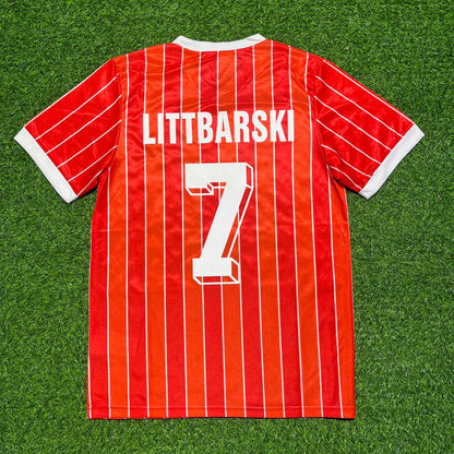 Pierre Littbarski 1. FC Köln 1985/86 Saison Auswärts Retro Trikot