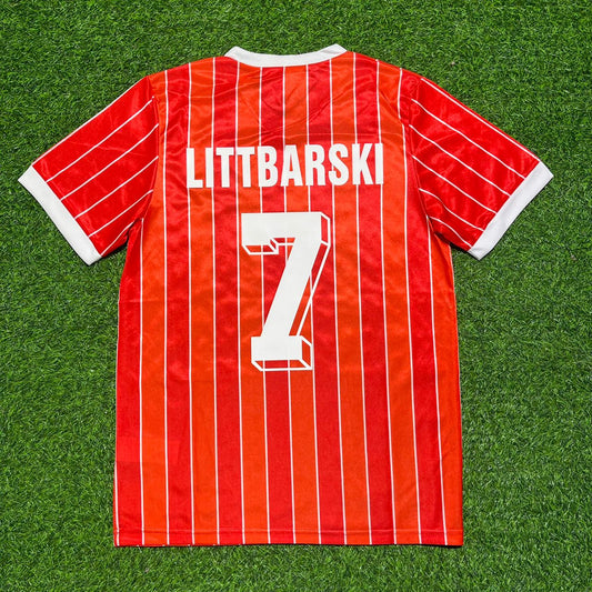 Pierre Littbarski 1. FC Köln 1985/86 Saison Auswärts Retro Trikot