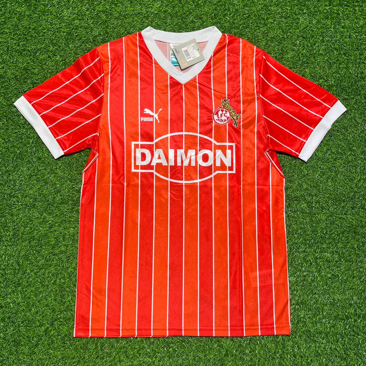 Pierre Littbarski 1. FC Köln 1985/86 Saison Auswärts Retro Trikot