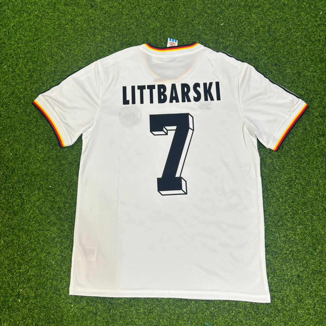 Pierre Littbarski #7 Deutschland 1986 Weltmeisterschaft Retro Trikot Wein