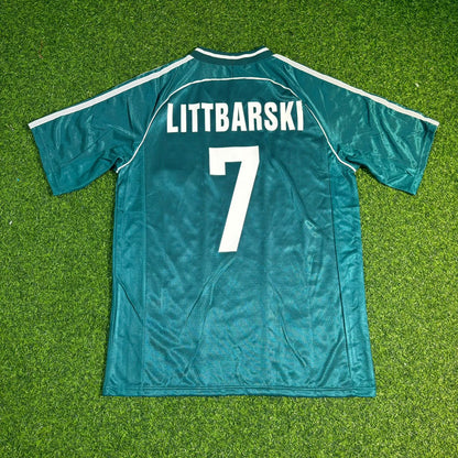 Pierre Littbarski #7 Deutschland Auswärts Retro Fußballtrikot Grün