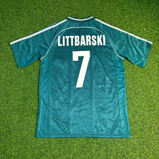 Pierre Littbarski #7 Deutschland Auswärts Retro Fußballtrikot Grün