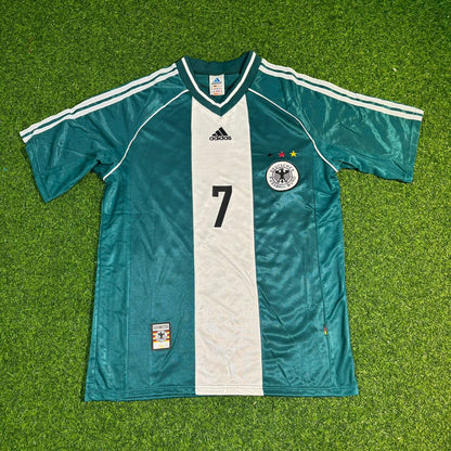 Pierre Littbarski #7 Deutschland Auswärts Retro Fußballtrikot Grün