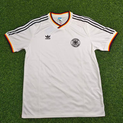 Pierre Littbarski #7 Deutschland 1986 Weltmeisterschaft Retro Trikot Wein