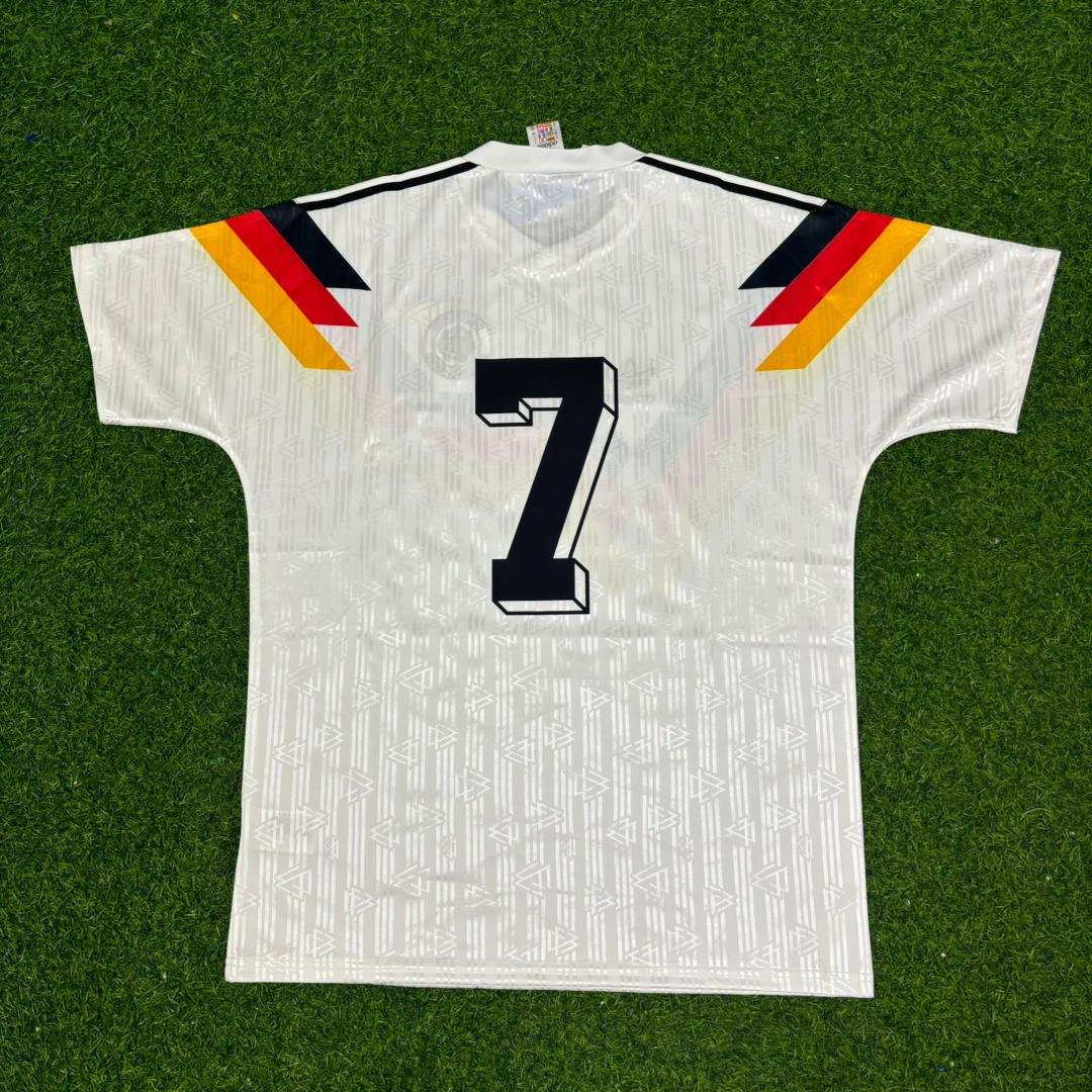 Pierre Littbarski Germany Deutschland 1990 Weltmeisterschaft Retro Fußballtrikot