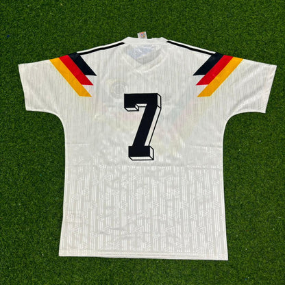 Pierre Littbarski Germany Deutschland 1990 Weltmeisterschaft Retro Fußballtrikot
