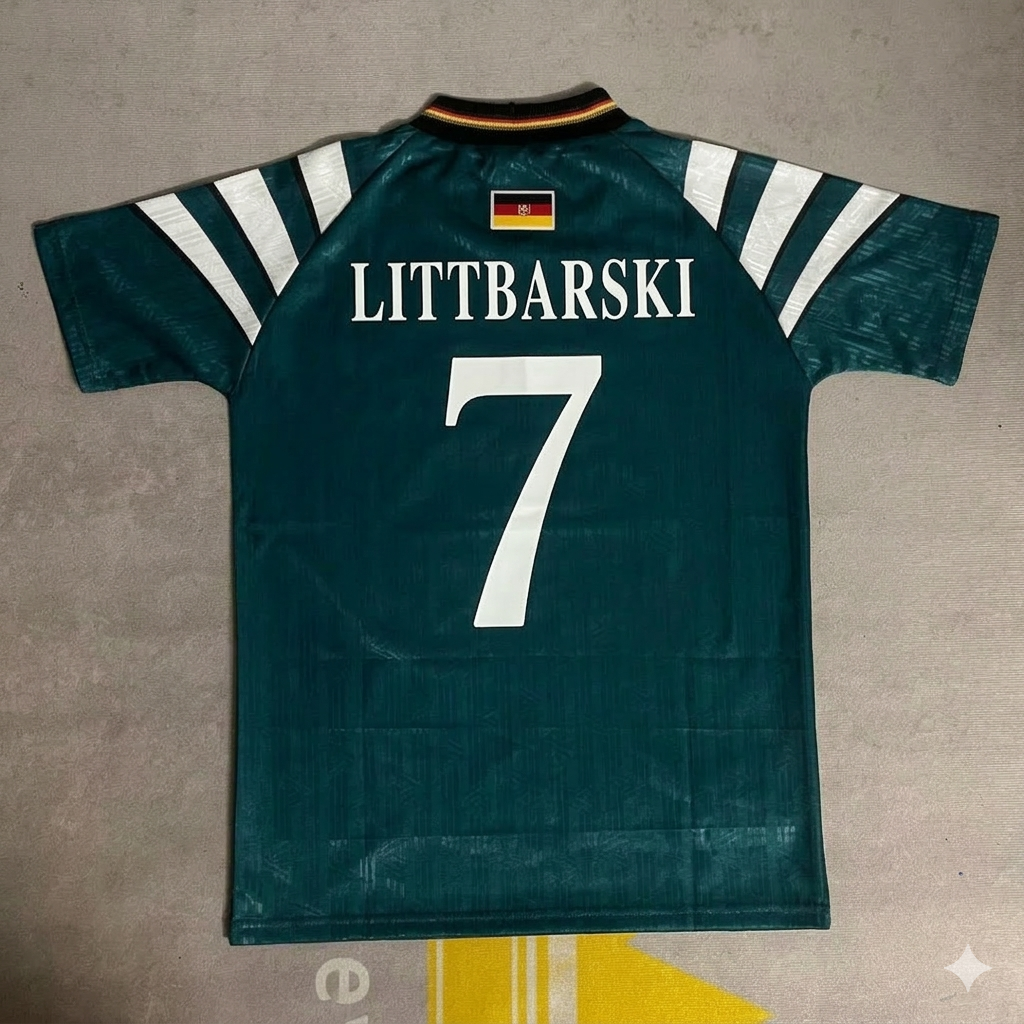Pierre Littbarski Germany Deutschland Retro Jersey Trikot Soccer Shirt