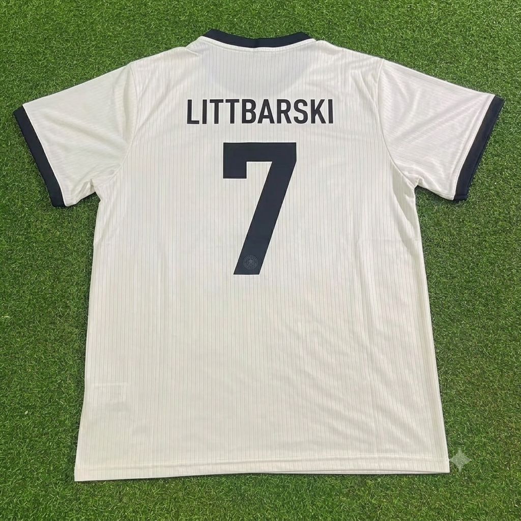 Pierre Littbarski Germany 125 Year Special White Football Jersey