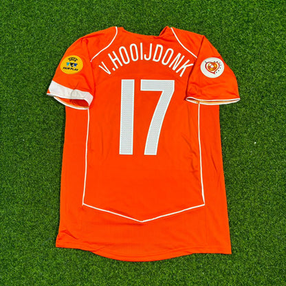 Pierre van Hoojdonk Netherlands EURO 2004 Home Retro Jersey Trikot