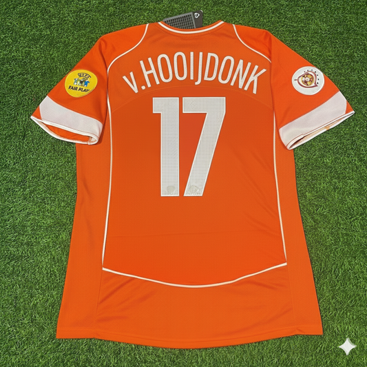 Pierre van Hoojdonk Netherlands EURO 2004 Home Retro Jersey Trikot