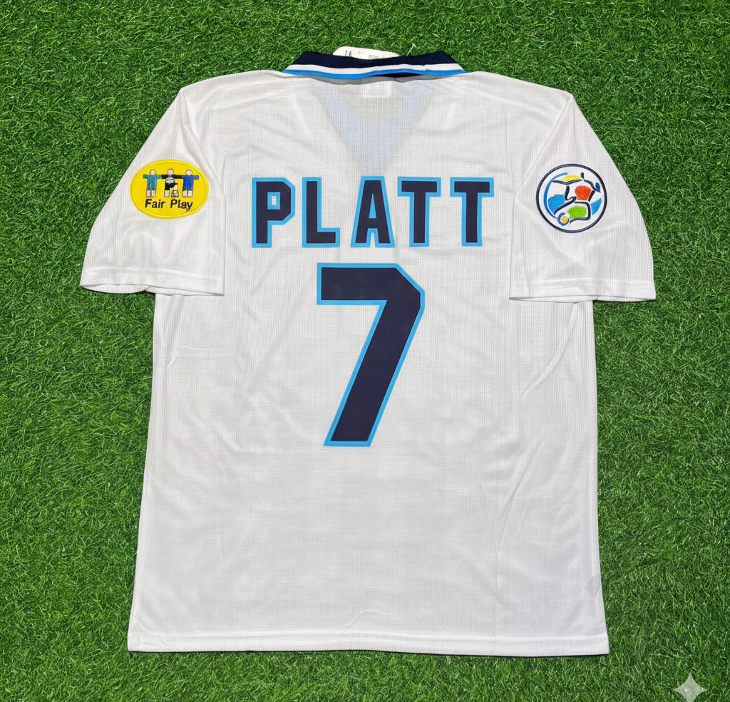 David Platt England EURO 1996 Retro Football Jersey