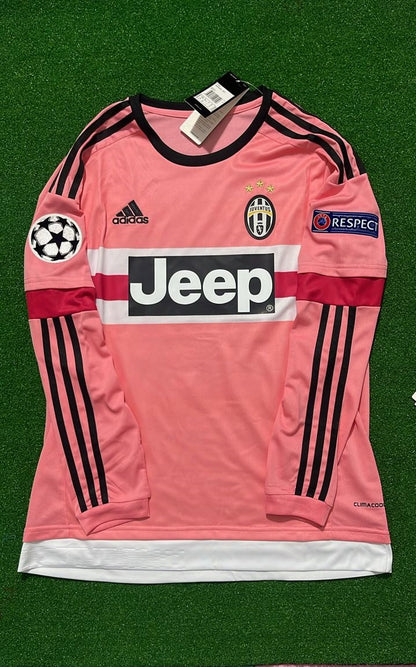 Leonardo Bonucci #19 Juventus Retro 2015-2016 Pink Jersey Trikot Soccer Shirt