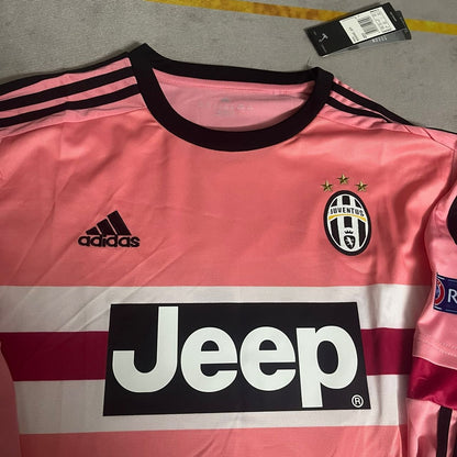 Paulo Dybala Juventus Retro Manches Longues 2015-2016 Maillot Rose Trikot