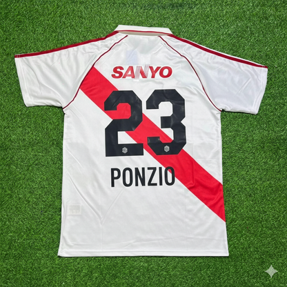 Leonardo Ponzio River Plate Retro Home Football Jersey
