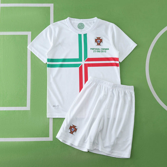 Portugal 2012 Season Home kids  Retro Jersey Trikot Soccer Shirt