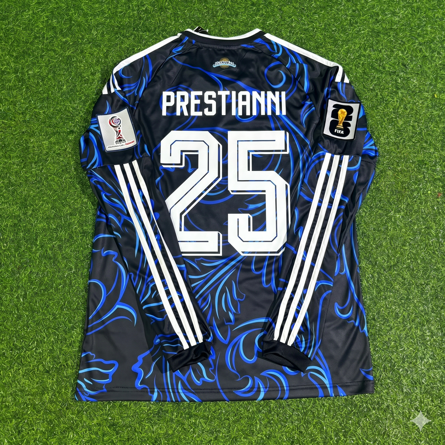 Gianluca Prestianni Argentina 2026 World Cup Long Sleeve Football Jersey