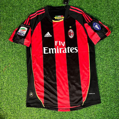 Kevin Prince Boateng Milan 2010 2011 Retro Jersey Trikot Maillot Soccer Shirt