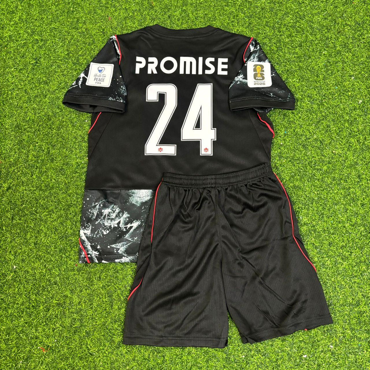 Promise David Kanada 2026 WM Heim Rotes Fußballtrikot