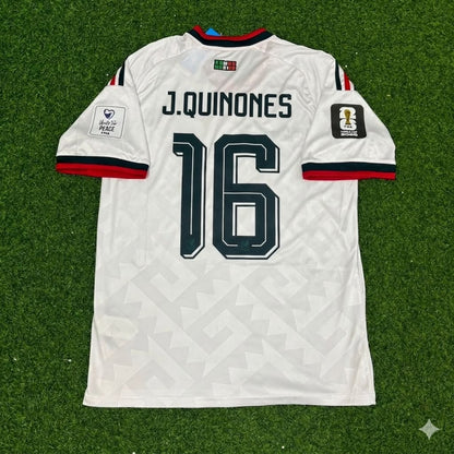 Julian Quiñones Mexico 2026 World Cup Home White Football Jersey