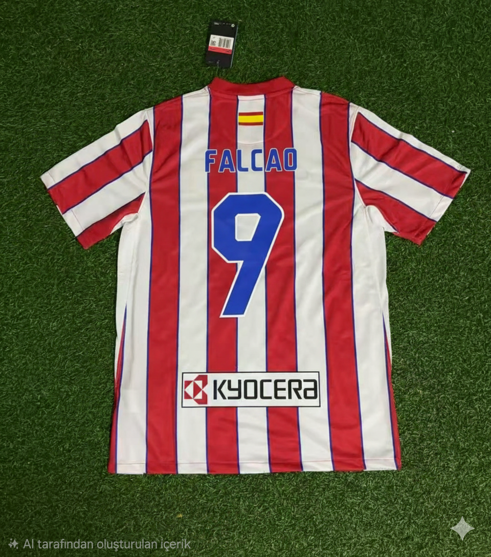 Radamel Falcao Atletico Madrid 2011 Retro Football Jersey Kit