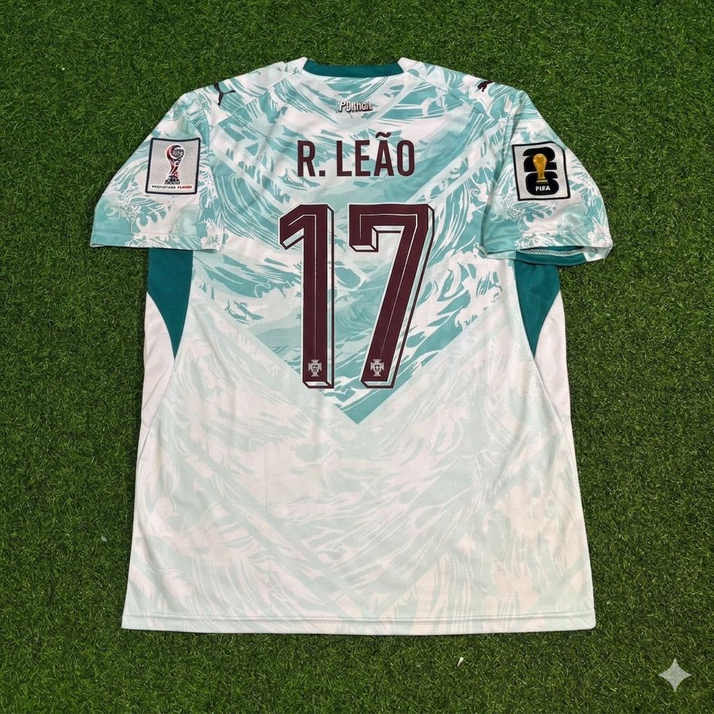 Rafael Leao Portugal 2026 World Cup White Away Football Jersey