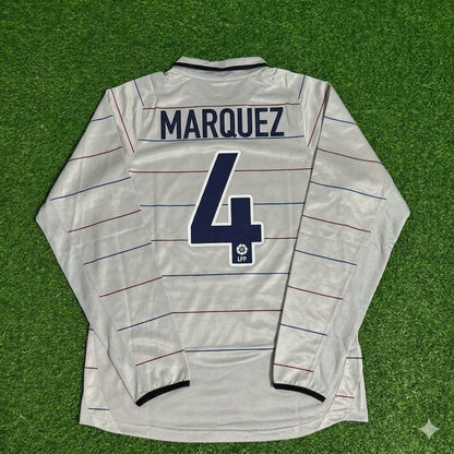 Rafael Márquez #4 Barcelona 2003 2004 Away Long Sleeve Retro Football Jersey Kit