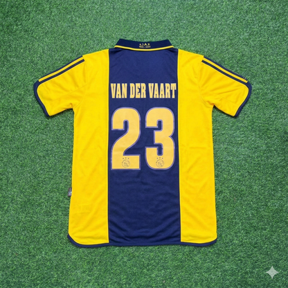 Rafel van der Vaart Ajax 2000/2001 Retro Yellow Football Jersey