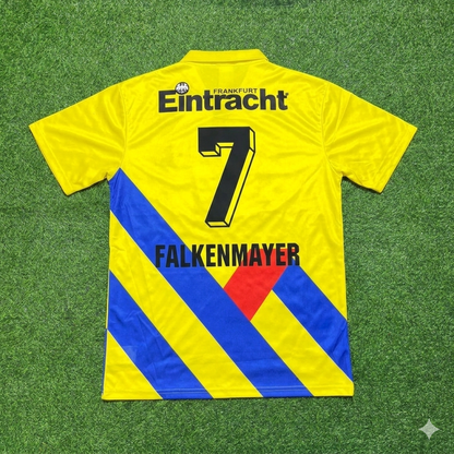 Ralf Falkenmayer Eintracht Frankfurt 1993/1996 Retro Yellow Football Jersey