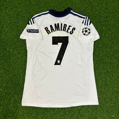 Ramires #7 Chelsea 2011 2012 Champions League White Yellow Retro Jersey Trikot
