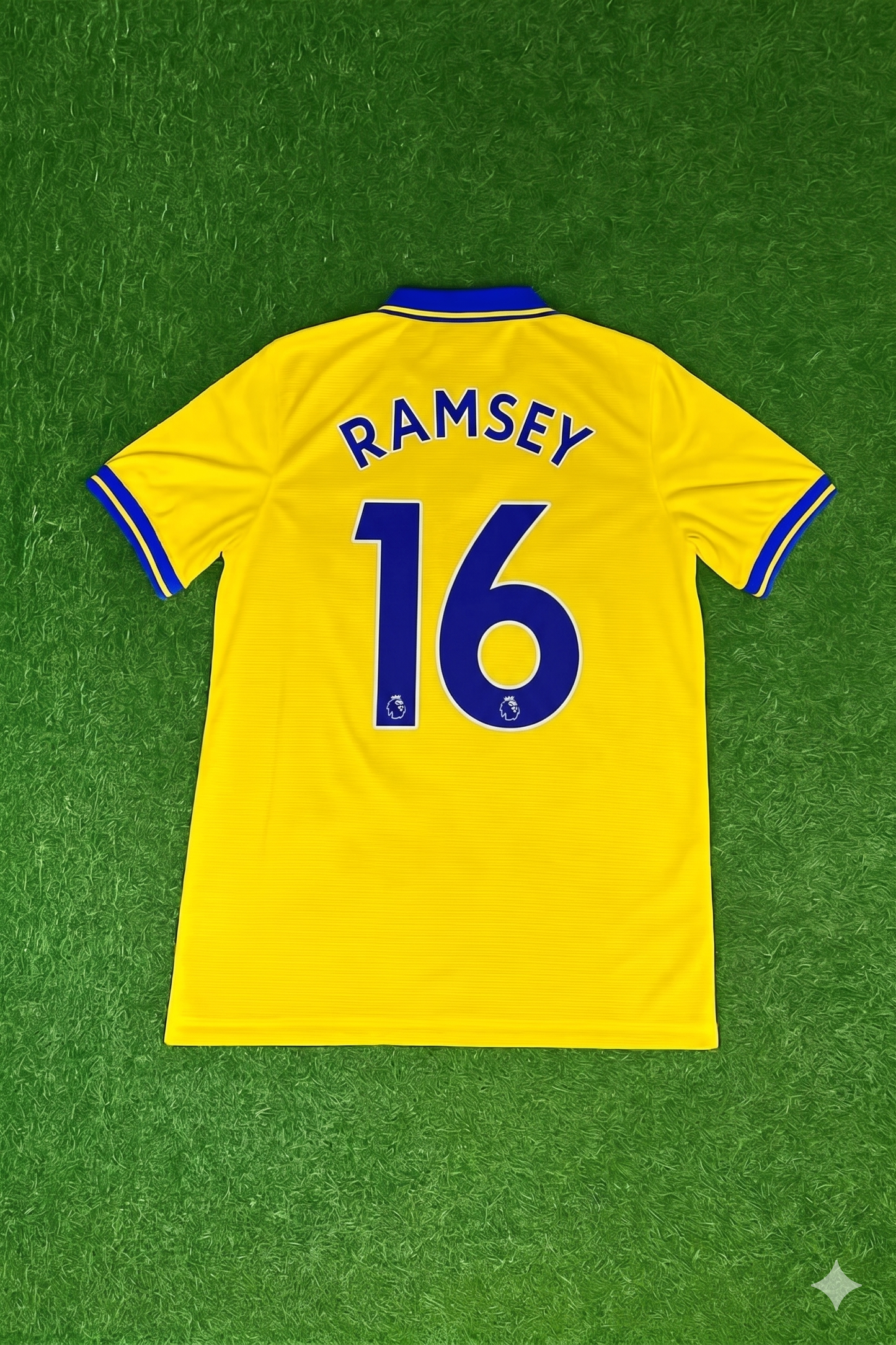 Aaron Ramsey – Arsenal 2013/2014 Yellow Retro Kit Jersey Trikot Maillot Soccer Shirt