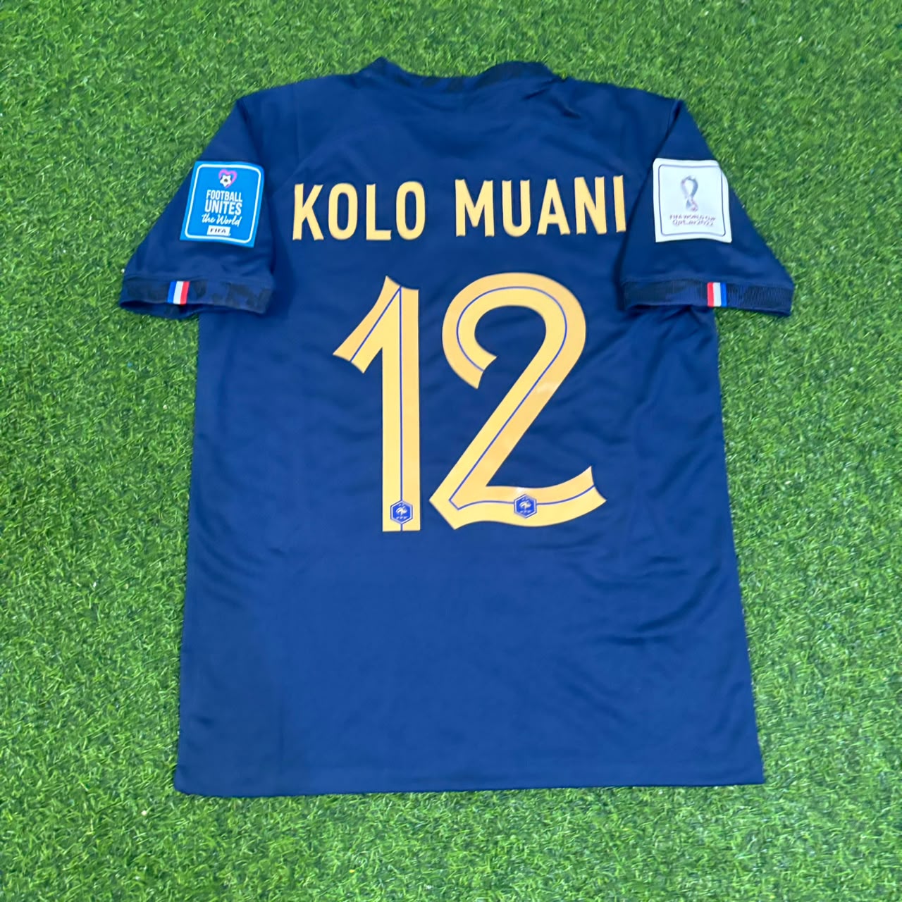 Randal Kolo Muani France 2022 Finale de la Coupe du Monde Maillot Rétro Maillot Trikot Maillot de Football