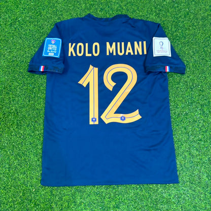 Randal Kolo Muani France 2022 Finale de la Coupe du Monde Maillot Rétro Maillot Trikot Maillot de Football