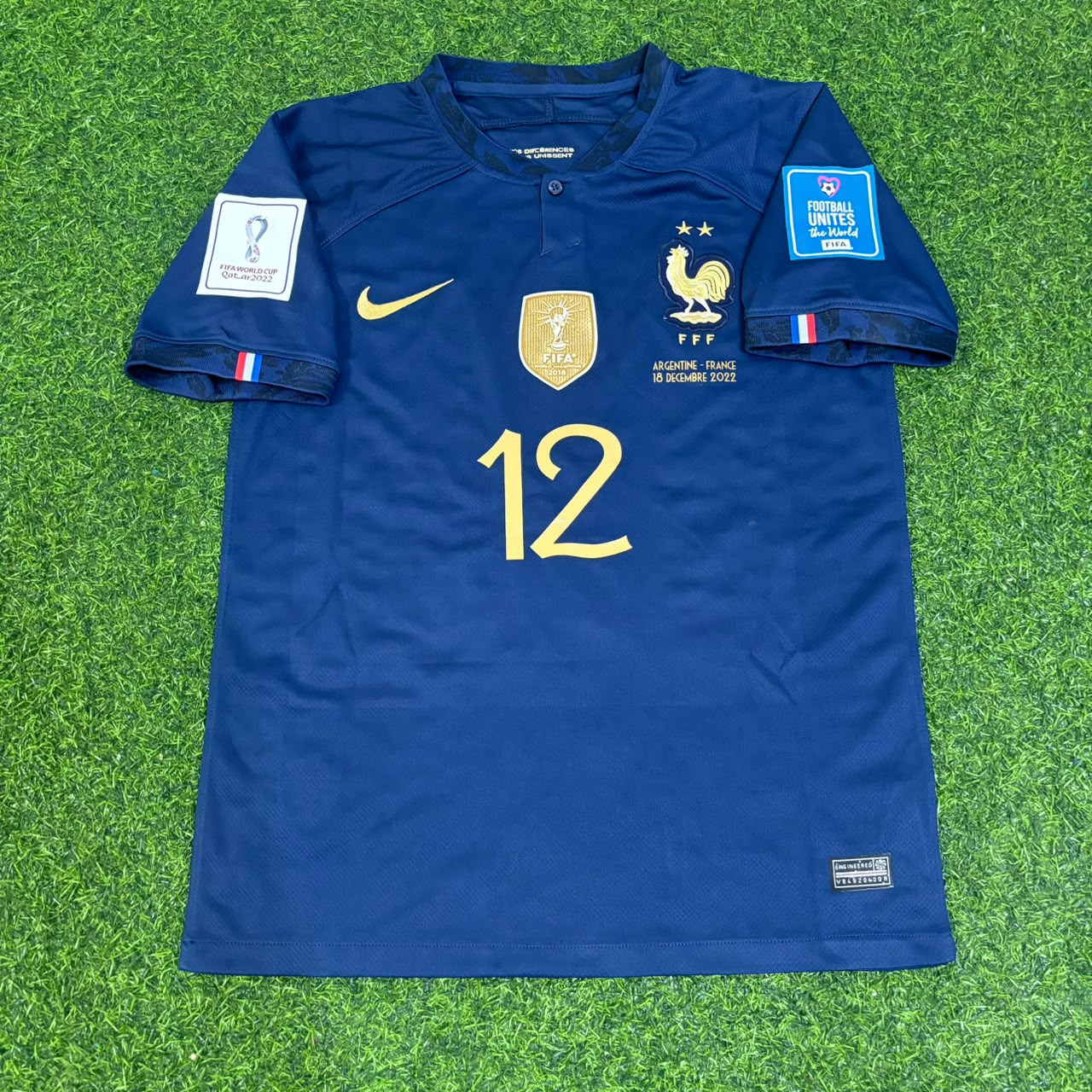 Randal Kolo Muani France 2022 Finale de la Coupe du Monde Maillot Rétro Maillot Trikot Maillot de Football