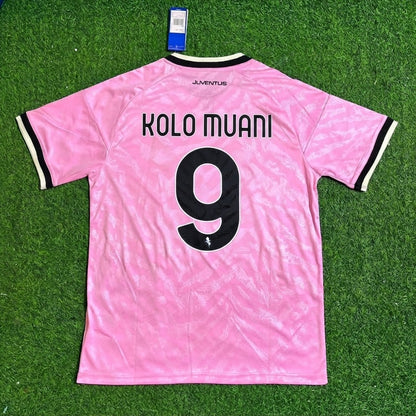Randal Kolo Muani #9 Juventus 2026/2027 New Season Away Pink Football Jersey